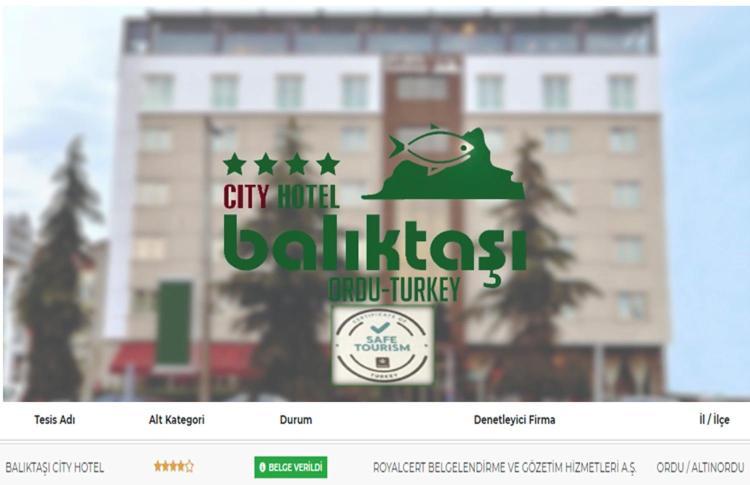 Baliktasi City Hotel&Spa Ordu Bagian luar foto